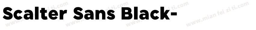 Scalter Sans Black字体转换